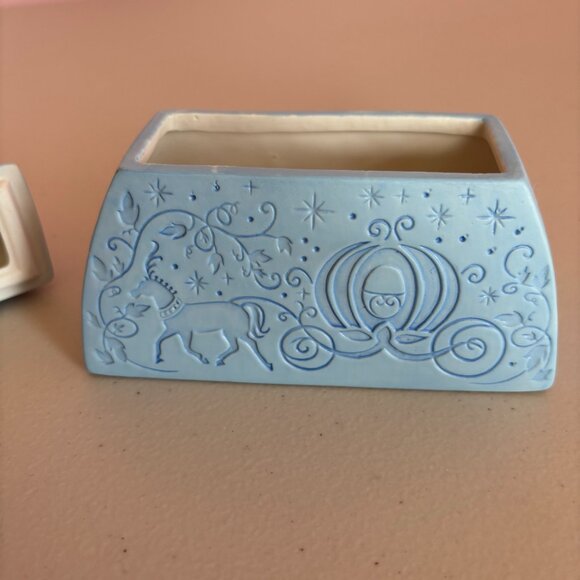Disney Princess Ceramic Treasure Box Jewelry Box Cinderella Hallmark - Picture 7 of 9